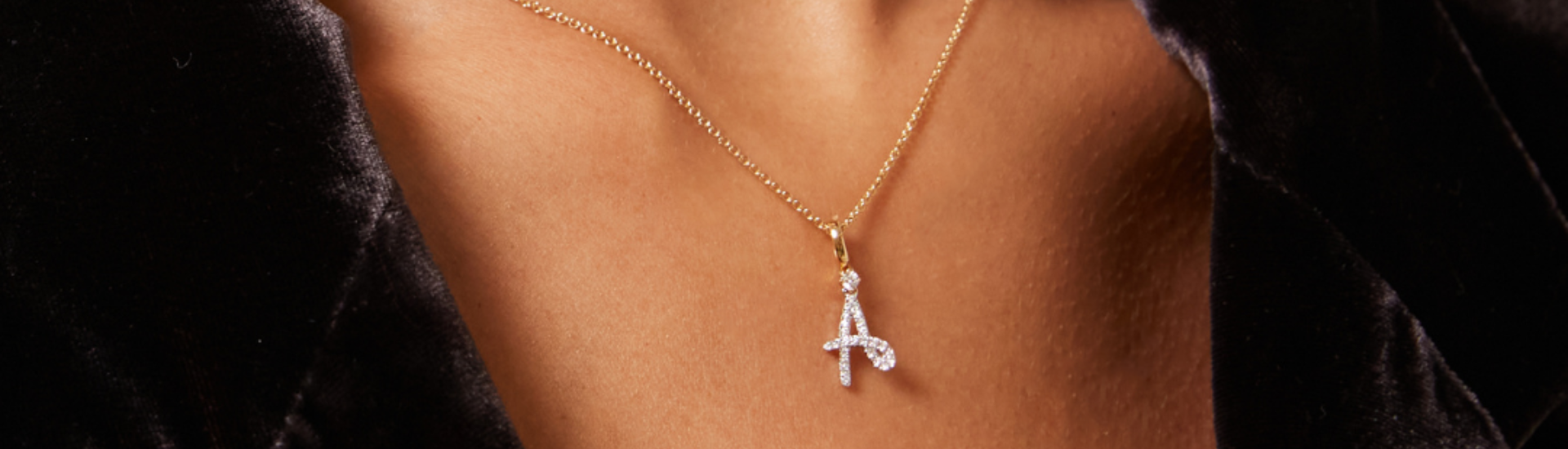Squiggles Initial Necklaces