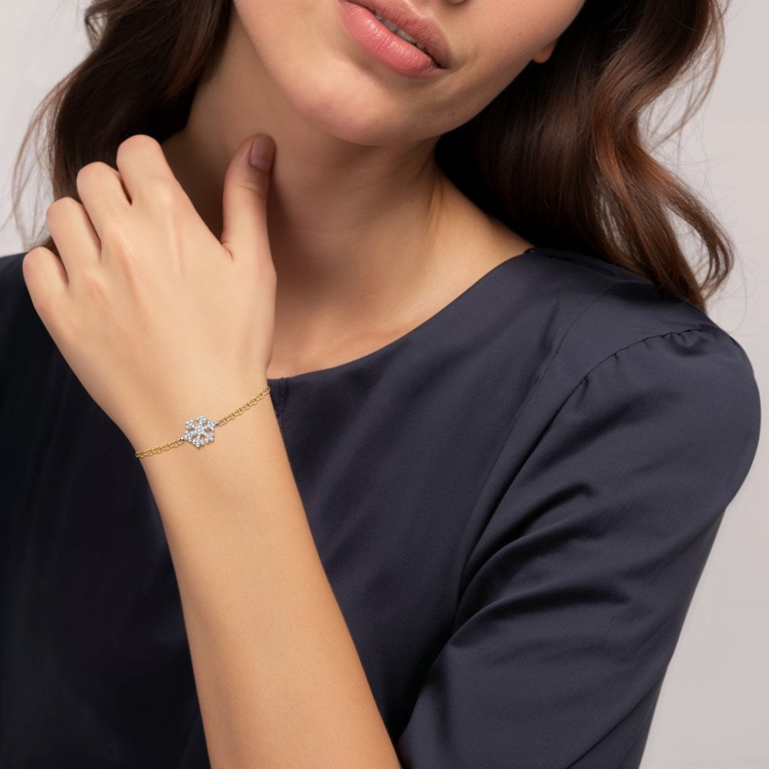 Snowflake Diamond Bracelet