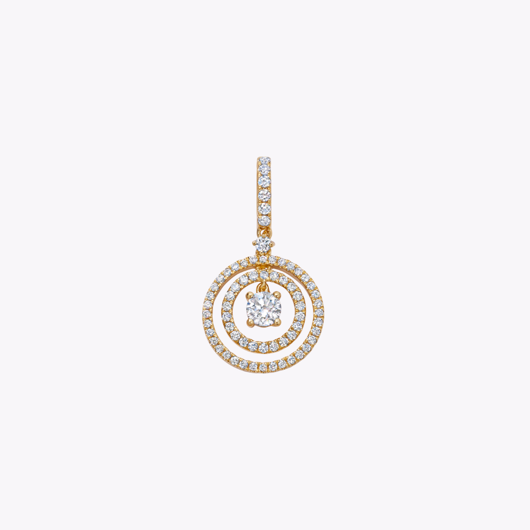 Birthstones April Diamond Pendant Necklace