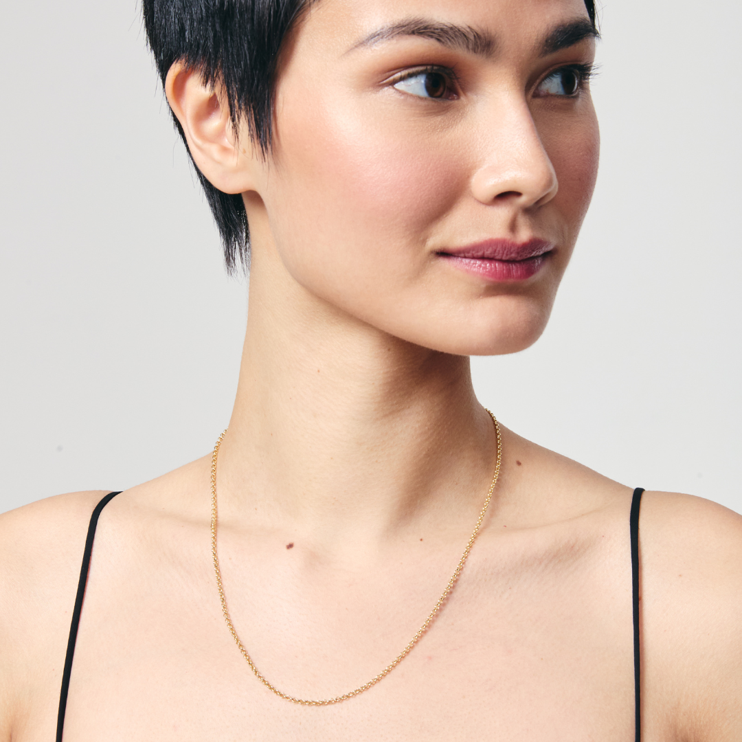 18ct Yellow Gold 18"/17"/16" Trace Chain