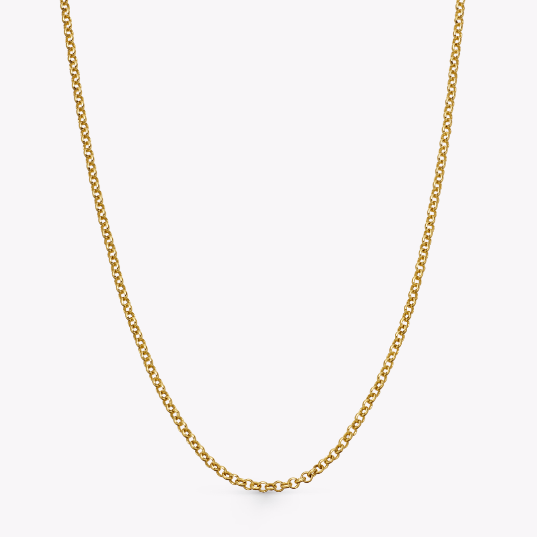 18ct Yellow Gold 20"/18" Light Baby Belcher Chain