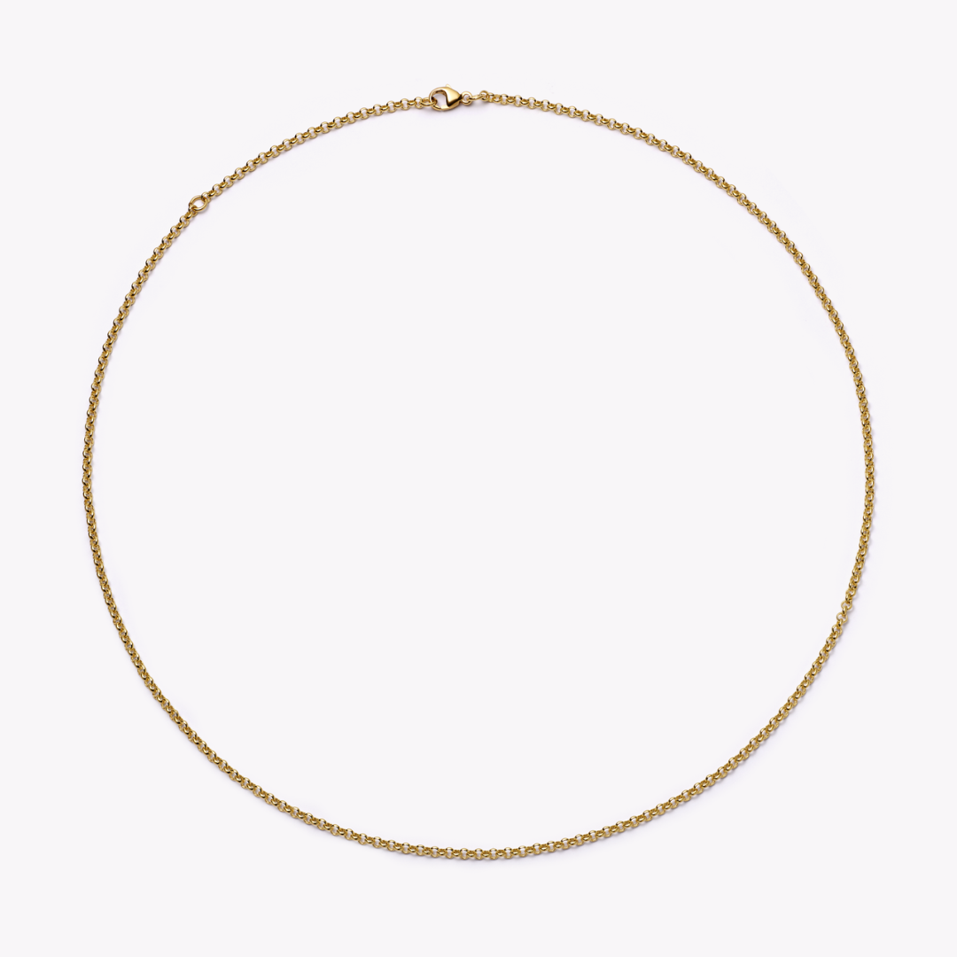 18ct Yellow Gold 20"/18" Light Baby Belcher Chain