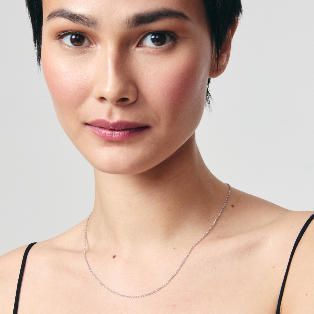 18ct White Gold 18"/17"/16" Trace Chain