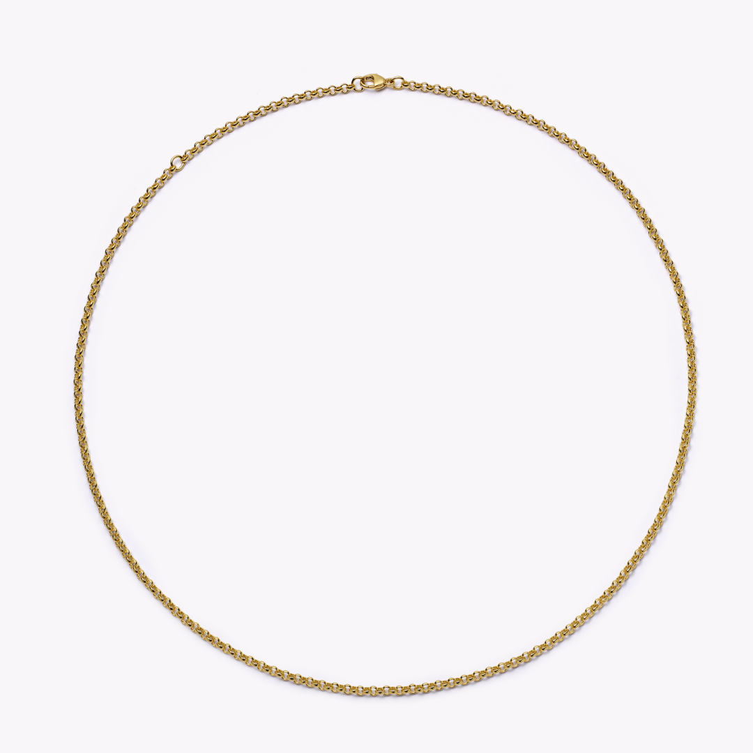 18ct Yellow Gold 20"/18" Baby Belcher Chain
