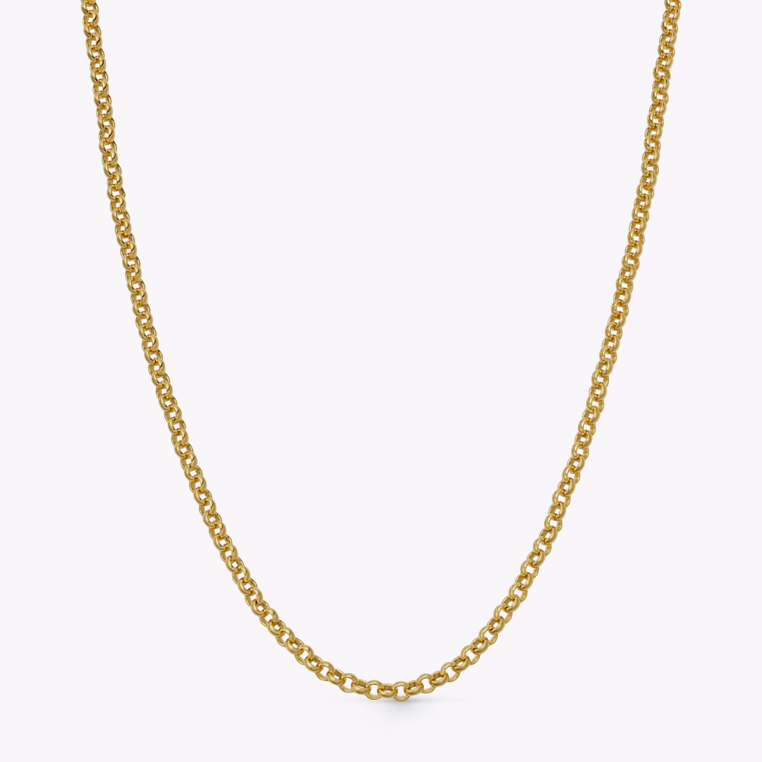 18ct Yellow Gold 20"/18" Baby Belcher Chain
