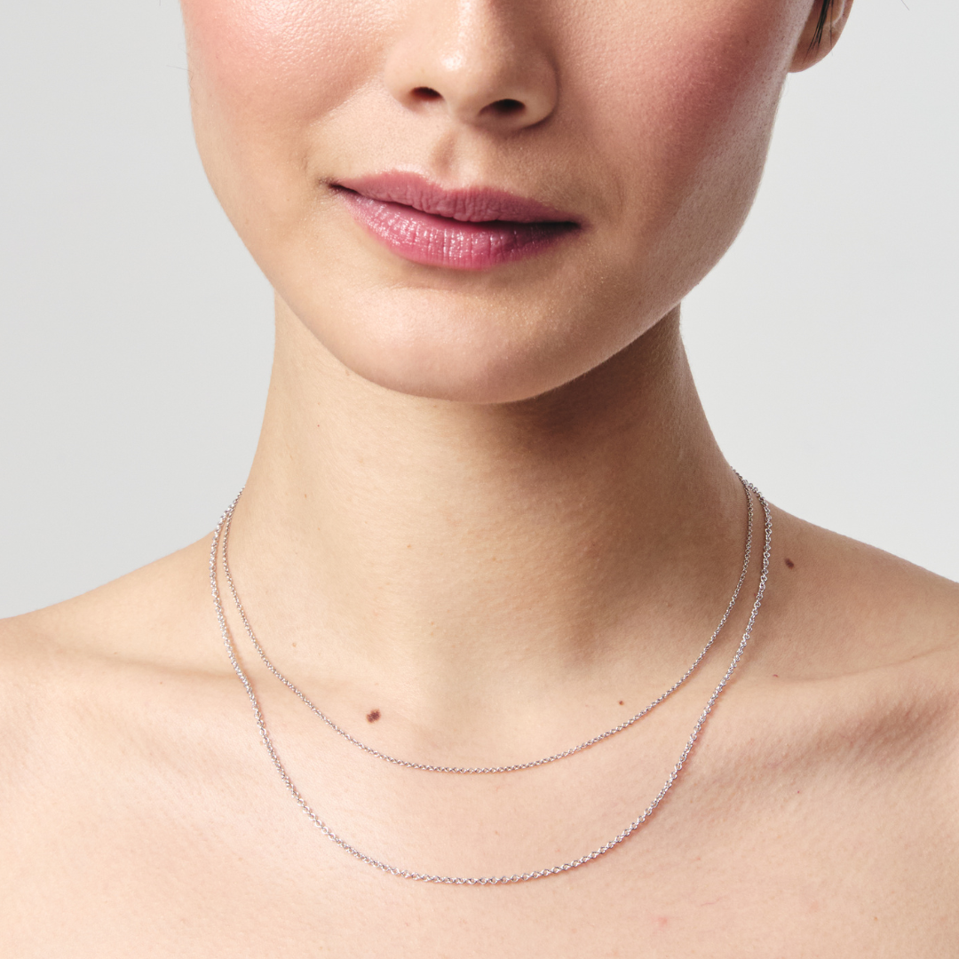 18ct White Gold 18"/17"/16" Trace Chain