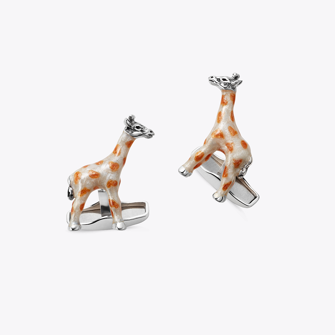Giraffe Enamel Cufflinks