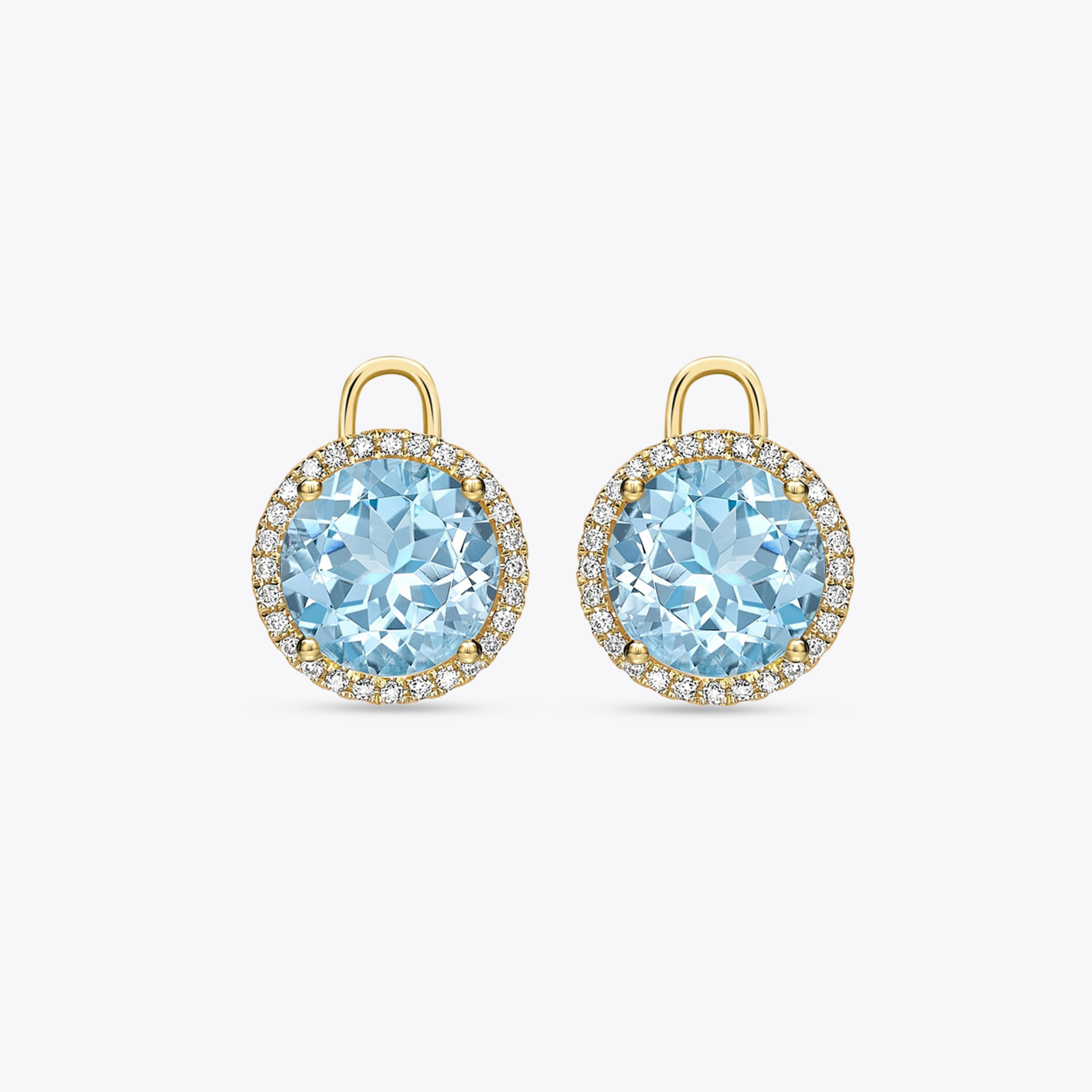 Grace Large Blue Topaz and Diamond Detachable Drops