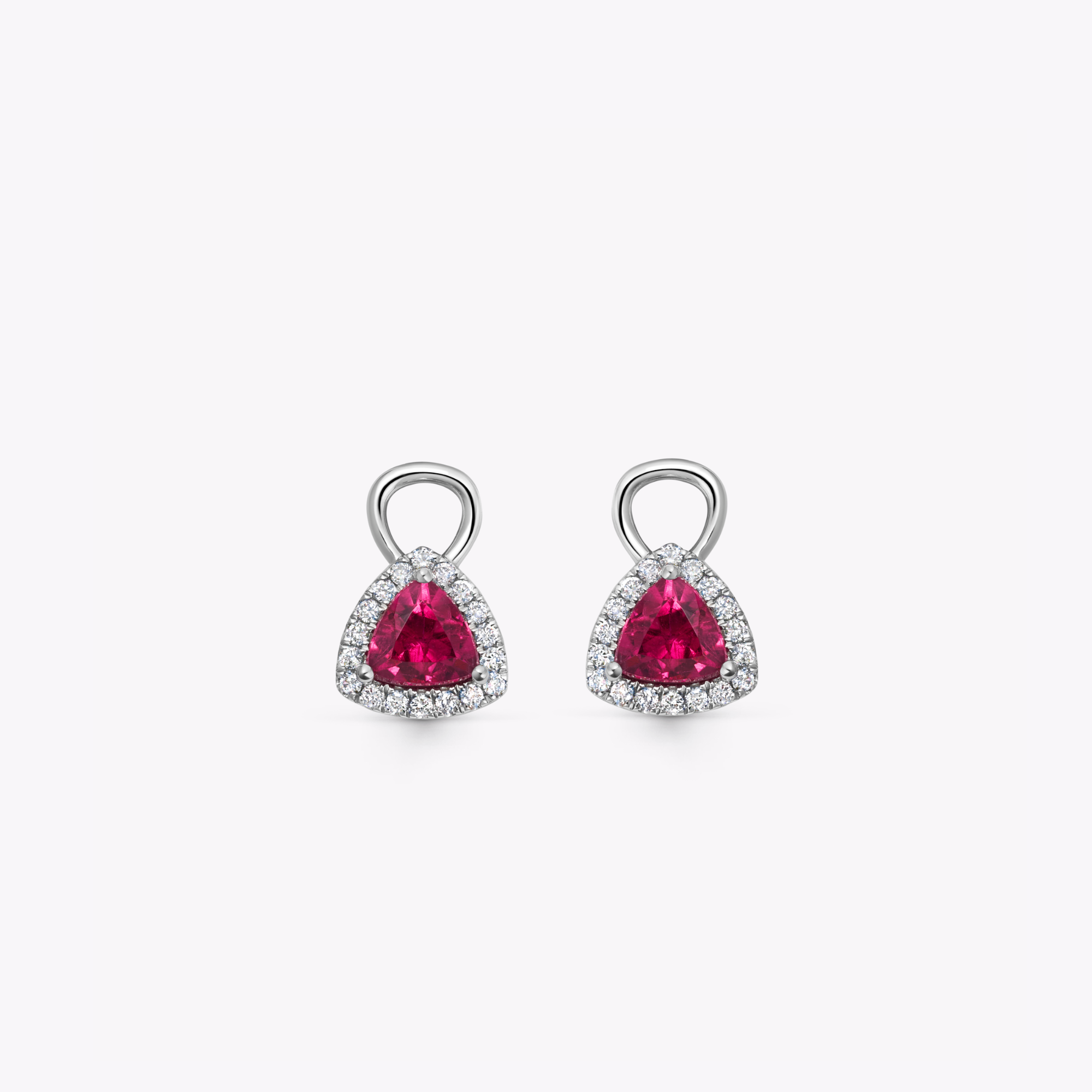 Special Editions Trilliant Rubellite and Diamond Detachable Drops
