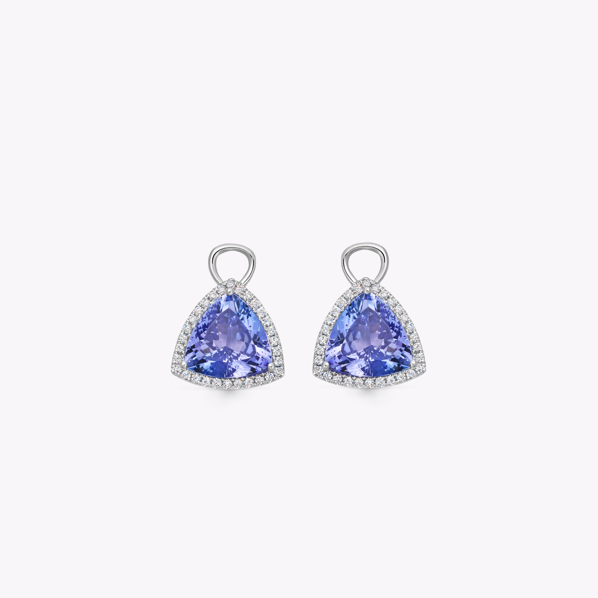 Special Editions Trilliant Tanzanite and Diamond Detachable Drops