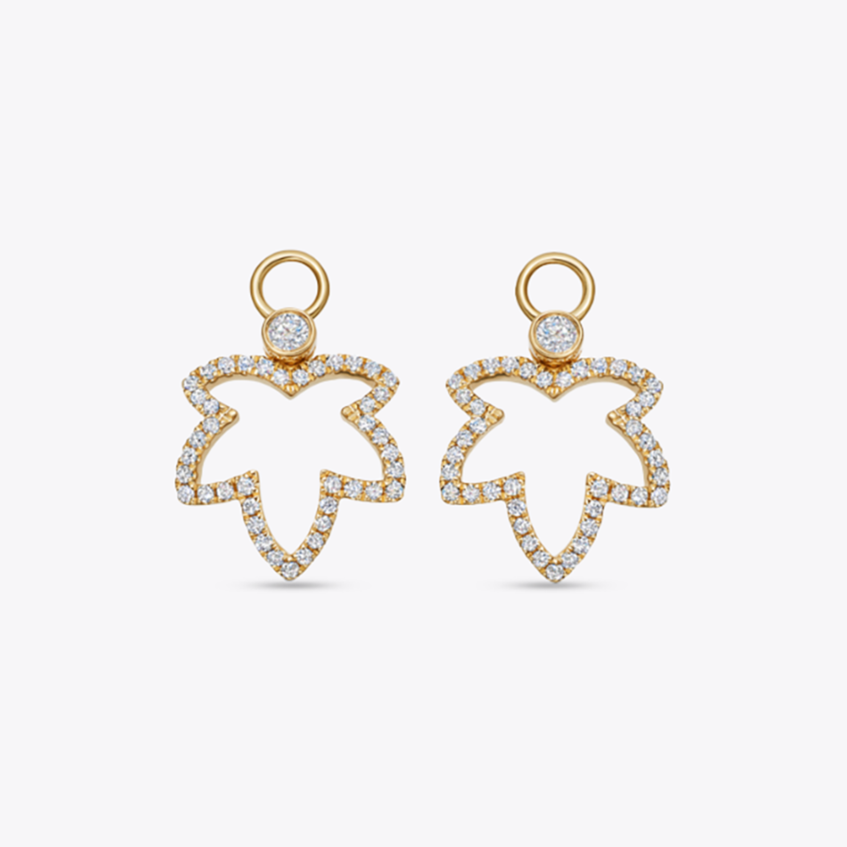 Grace Double Amethyst and Diamond Earrings
