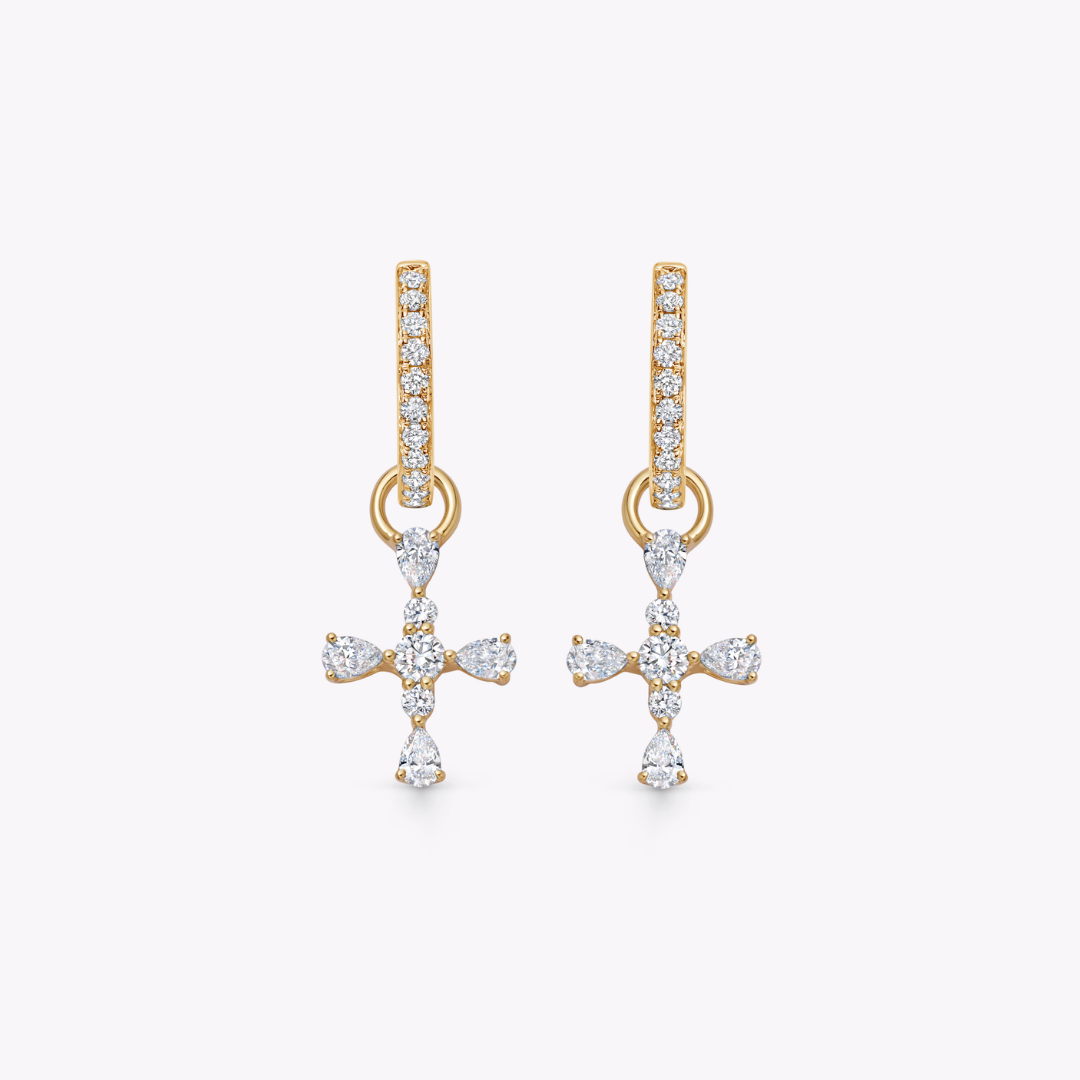 Diamond Cross Detachable Drops