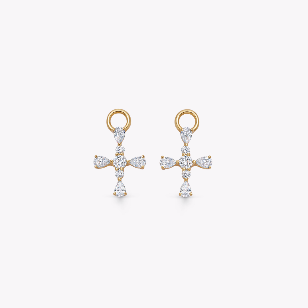 Diamond Cross Detachable Drops
