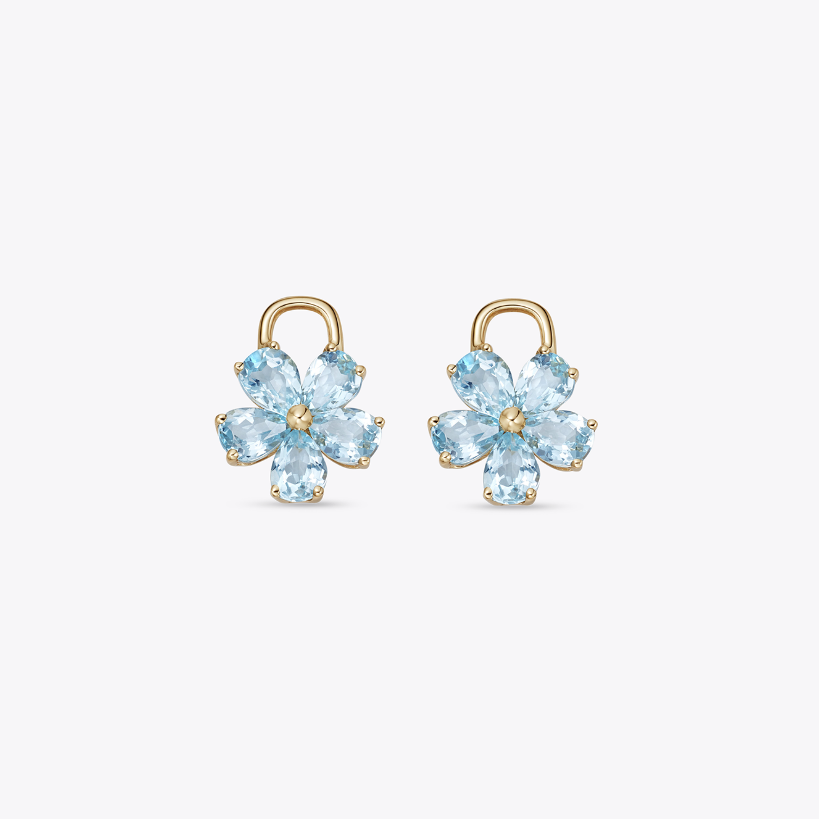 Special Editions Cushion Portrait Cut Morganite Detachable Drops