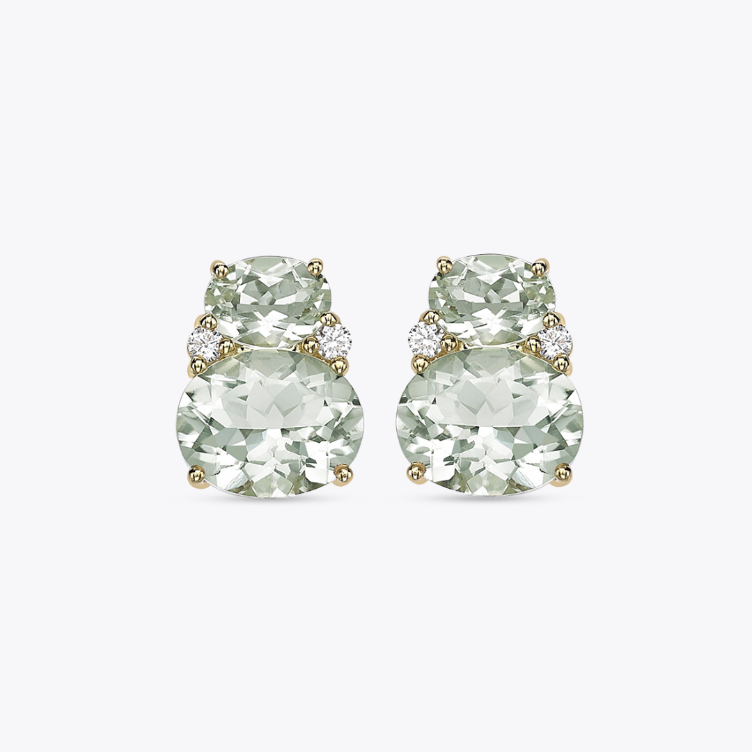 Kiki Classics Green Amethyst Double Oval Studs – Kiki McDonough