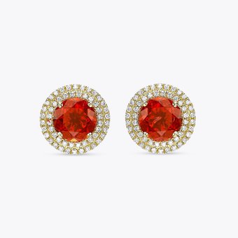 Pearl and Diamond Clover Earrings
