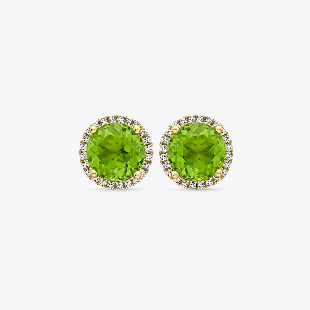 Grace Peridot and Diamond Stud Earrings – Kiki McDonough