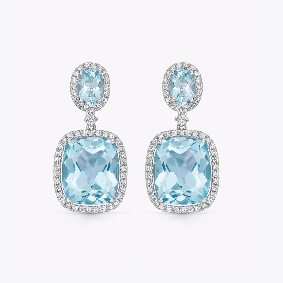 Signatures Blue Topaz and Diamond Drop Earrings – Kiki McDonough