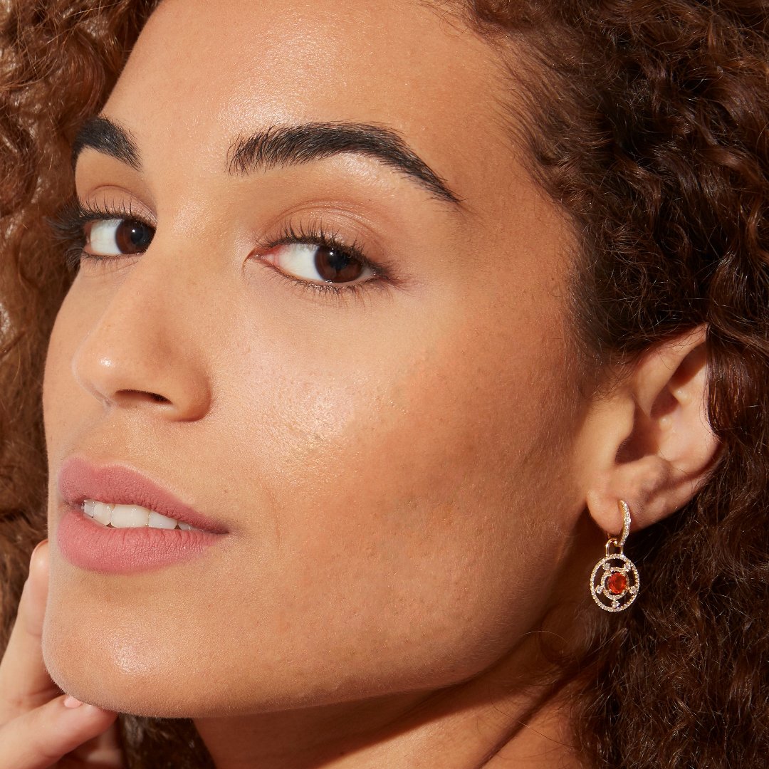 Apollo Fire Opal and Diamond Detachable Earrings