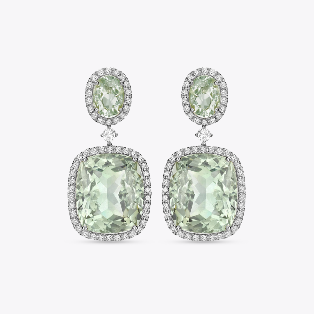 Signatures Green Amethyst and Diamond Drop Earrings – Kiki McDonough