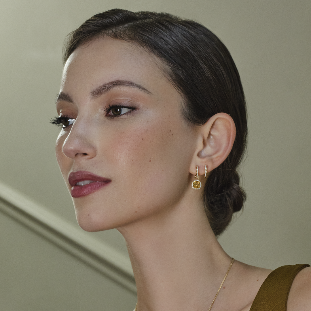 Grace Mini Citrine and Diamond Detachable Drops