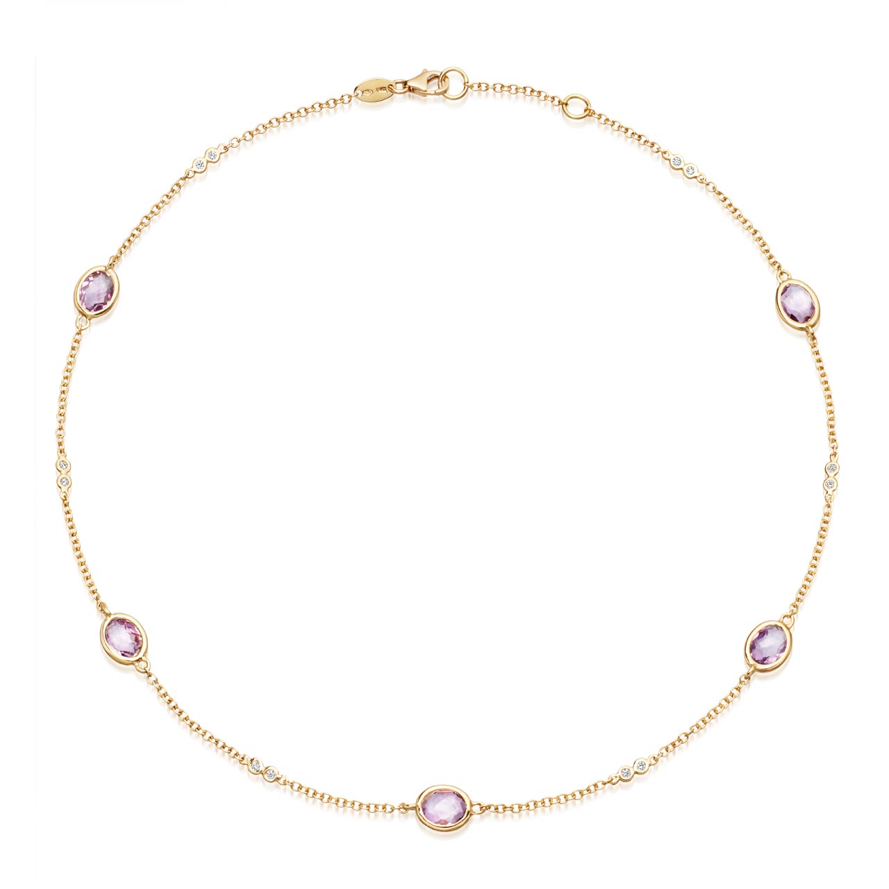 Kiki Classics Amethyst and Diamond Necklace