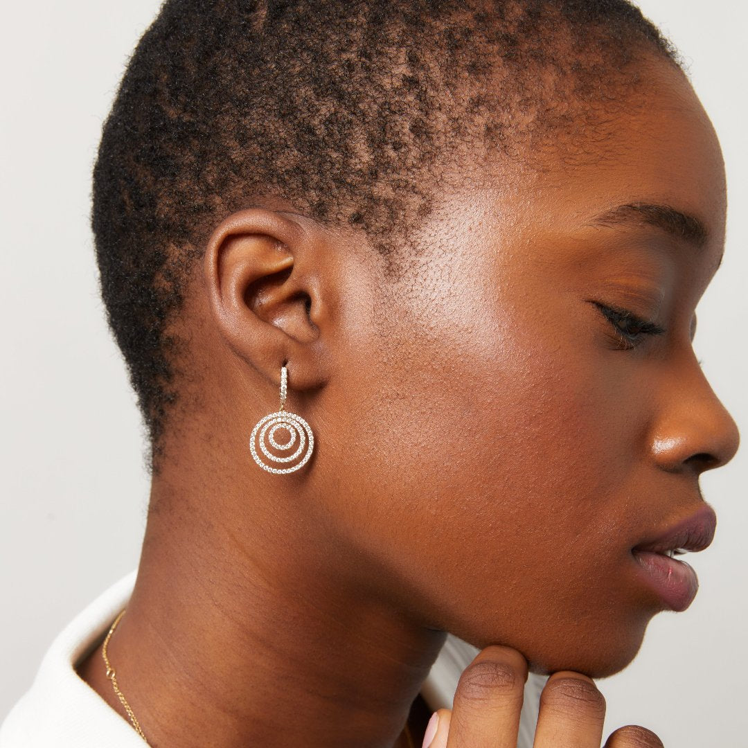 'Kiki Diamonds' Lola Mini Triple Hoop Earrings