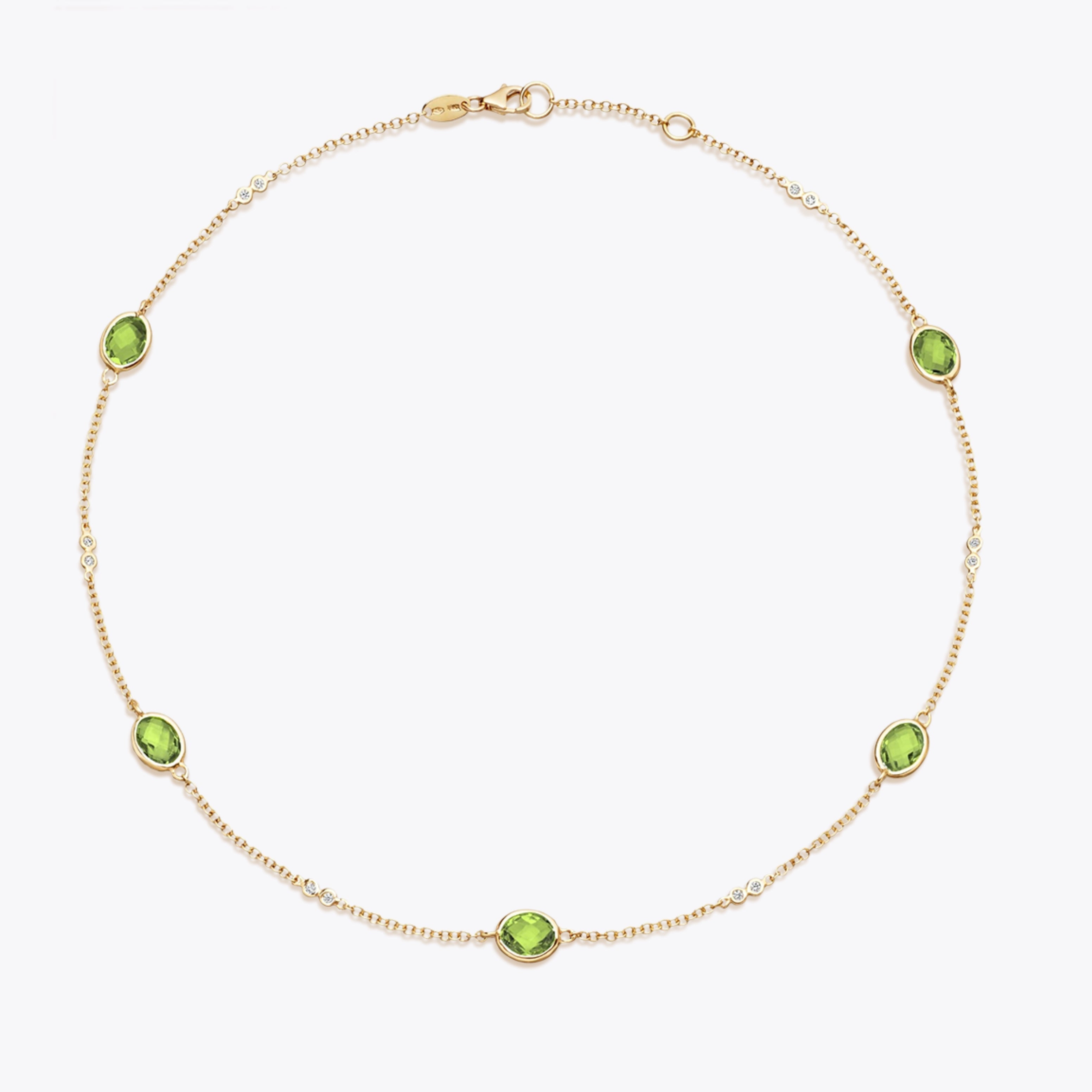 Kiki Classics Peridot and Diamond Necklace