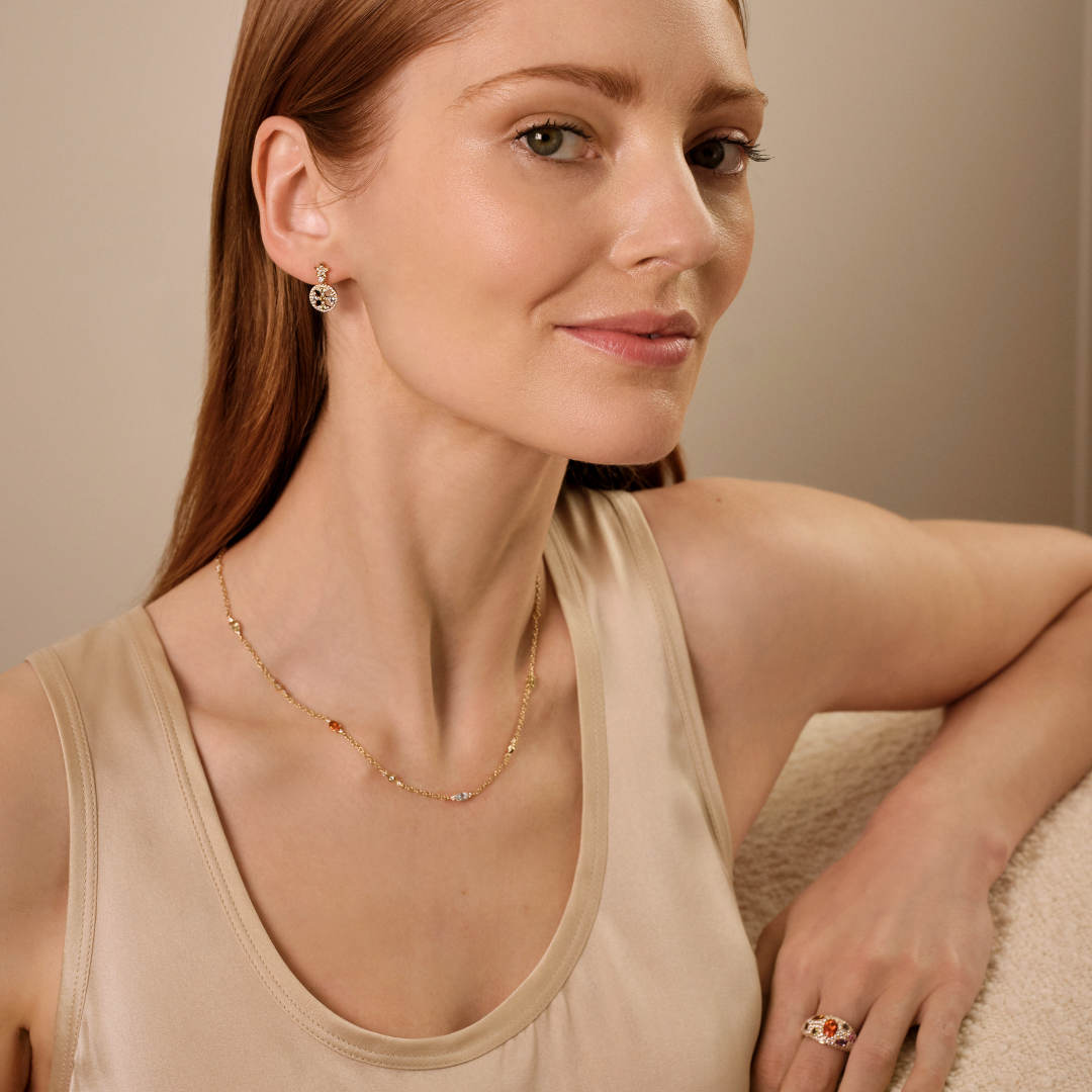 Fireworks Multi Gemstone Firecracker Necklace