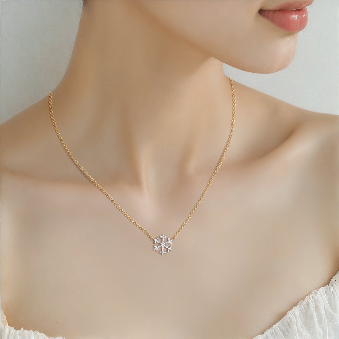 Snowflake Diamond Necklace