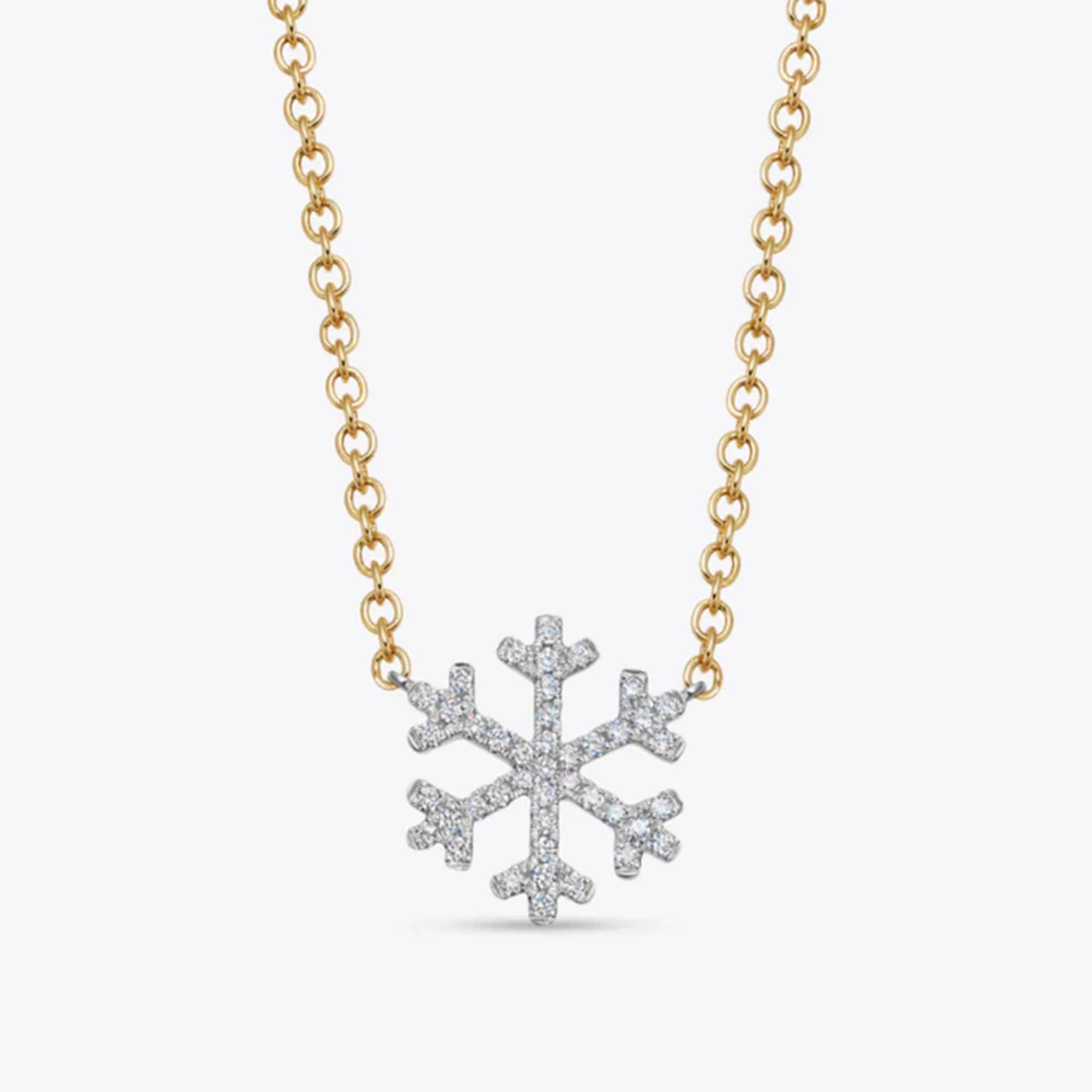Snowflake Large Diamond Necklace