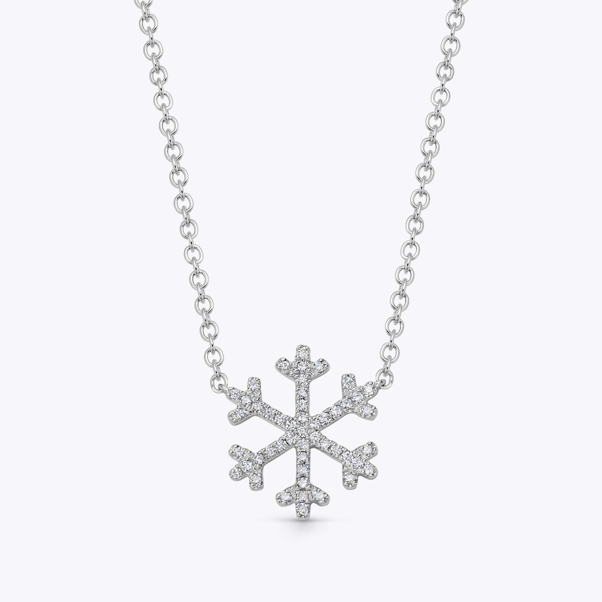 Snowflake Large Diamond Necklace