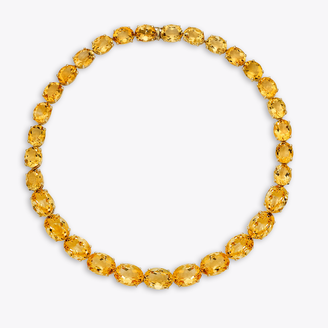 Signatures Citrine Oval Necklace