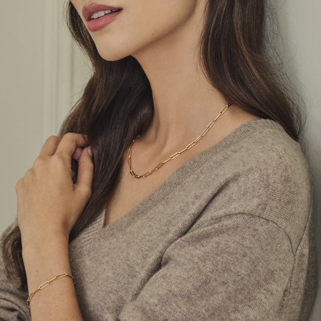 Everyday Gold Plain Chain Bracelet