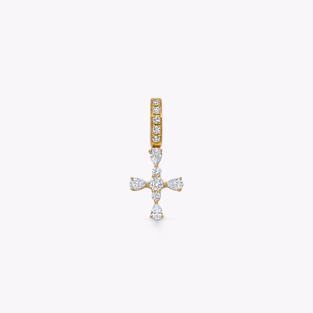 Detachable Diamond Cross Pendant