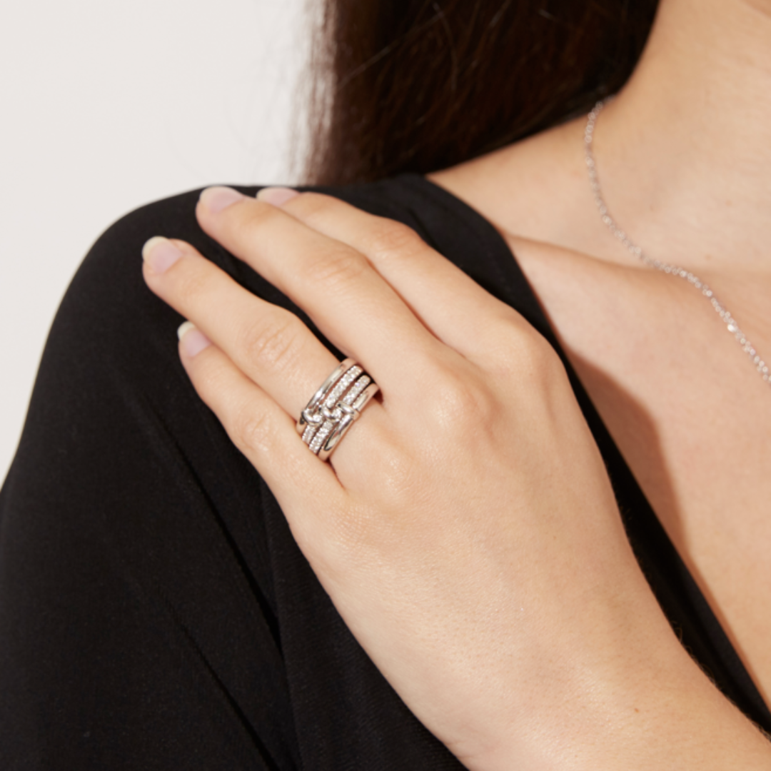 Kiki Diamonds Lola Four Band Stacking Ring