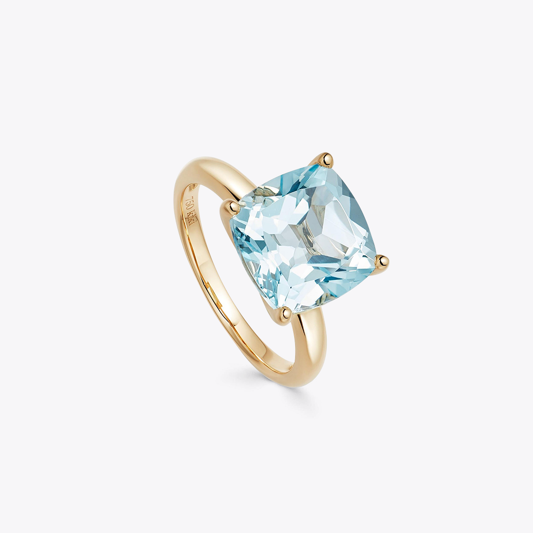 Kiki Cushion Blue Topaz Ring