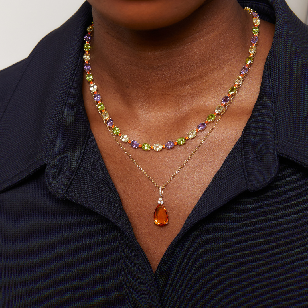 Signatures Amethyst, Lemon Quartz and Peridot Necklace