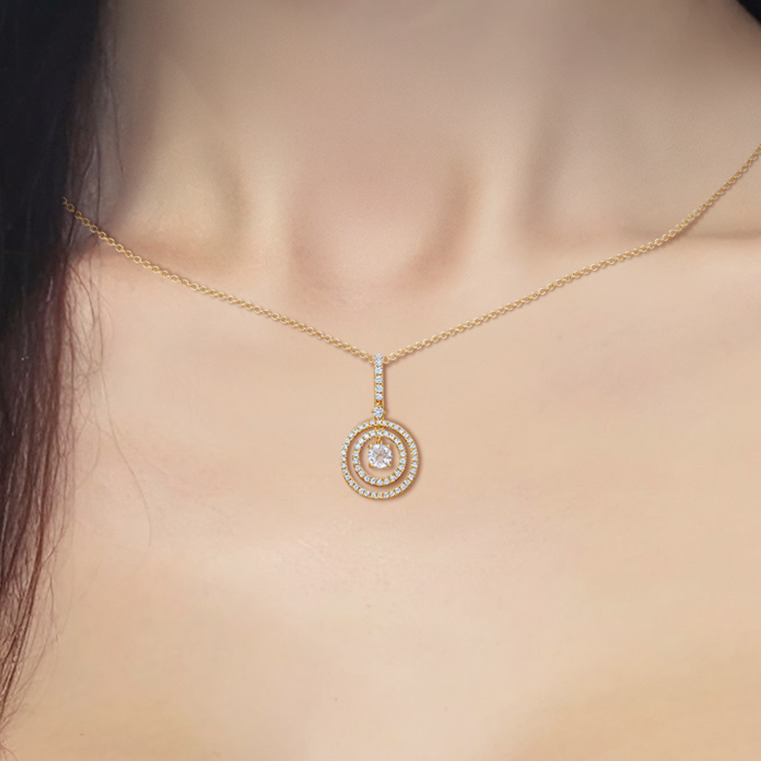 Birthstones April Diamond Pendant