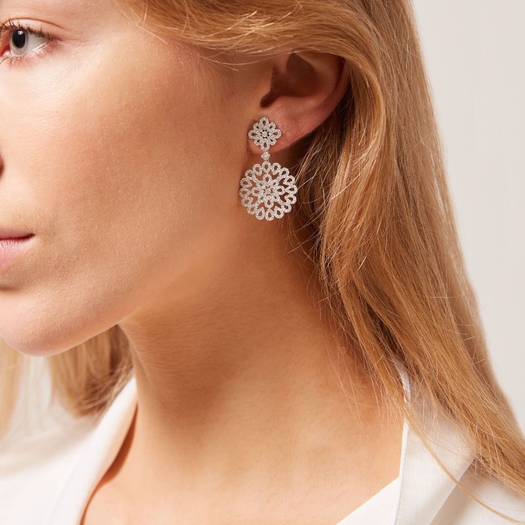 'Kiki Diamonds' Lace Diamond Earrings