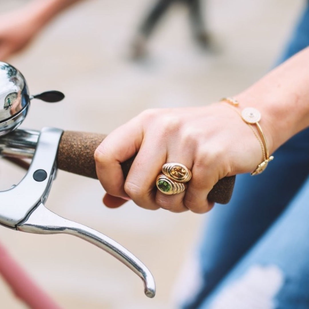 Kiki Classics Citrine Ripple Ring