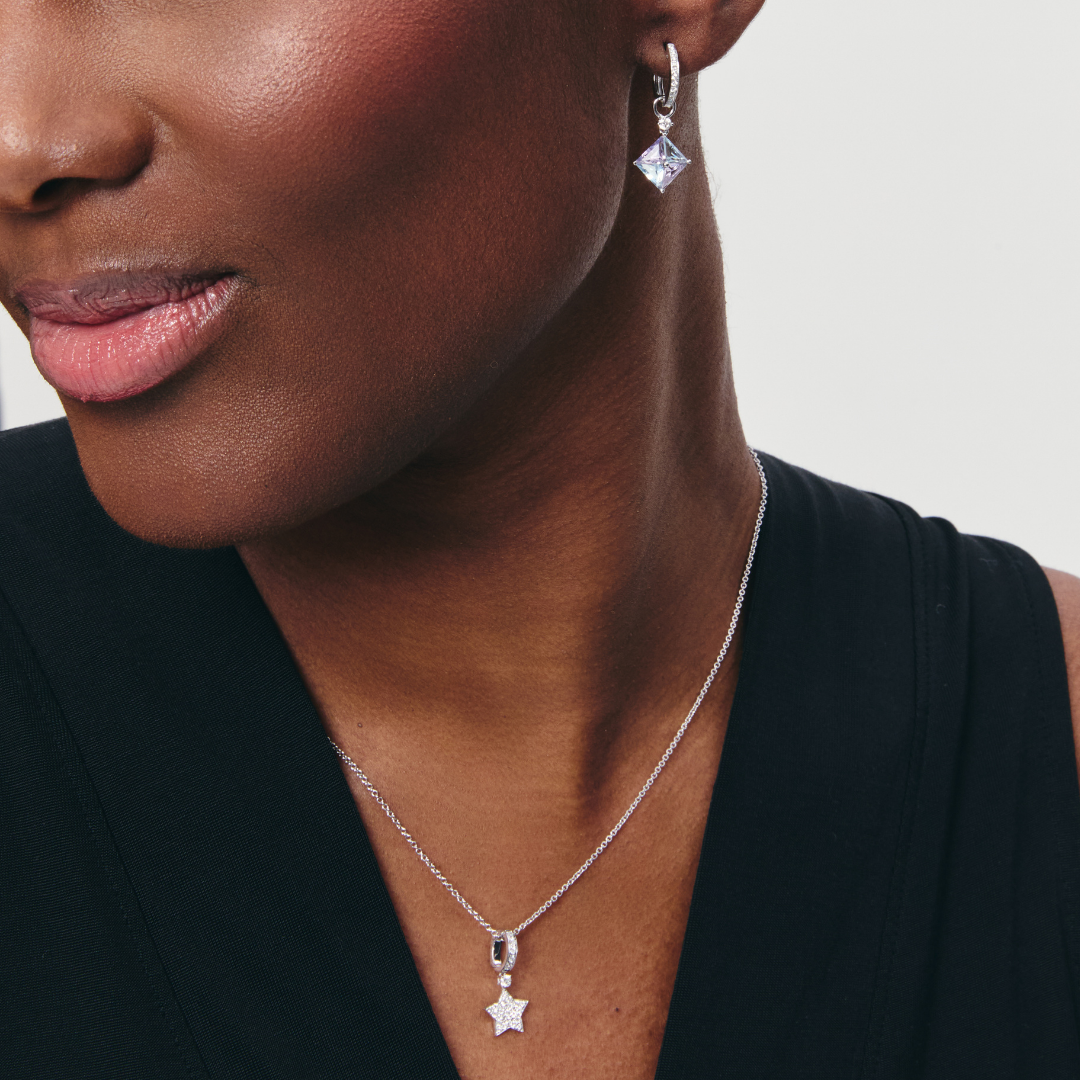 Detachable Diamond Star Pendant