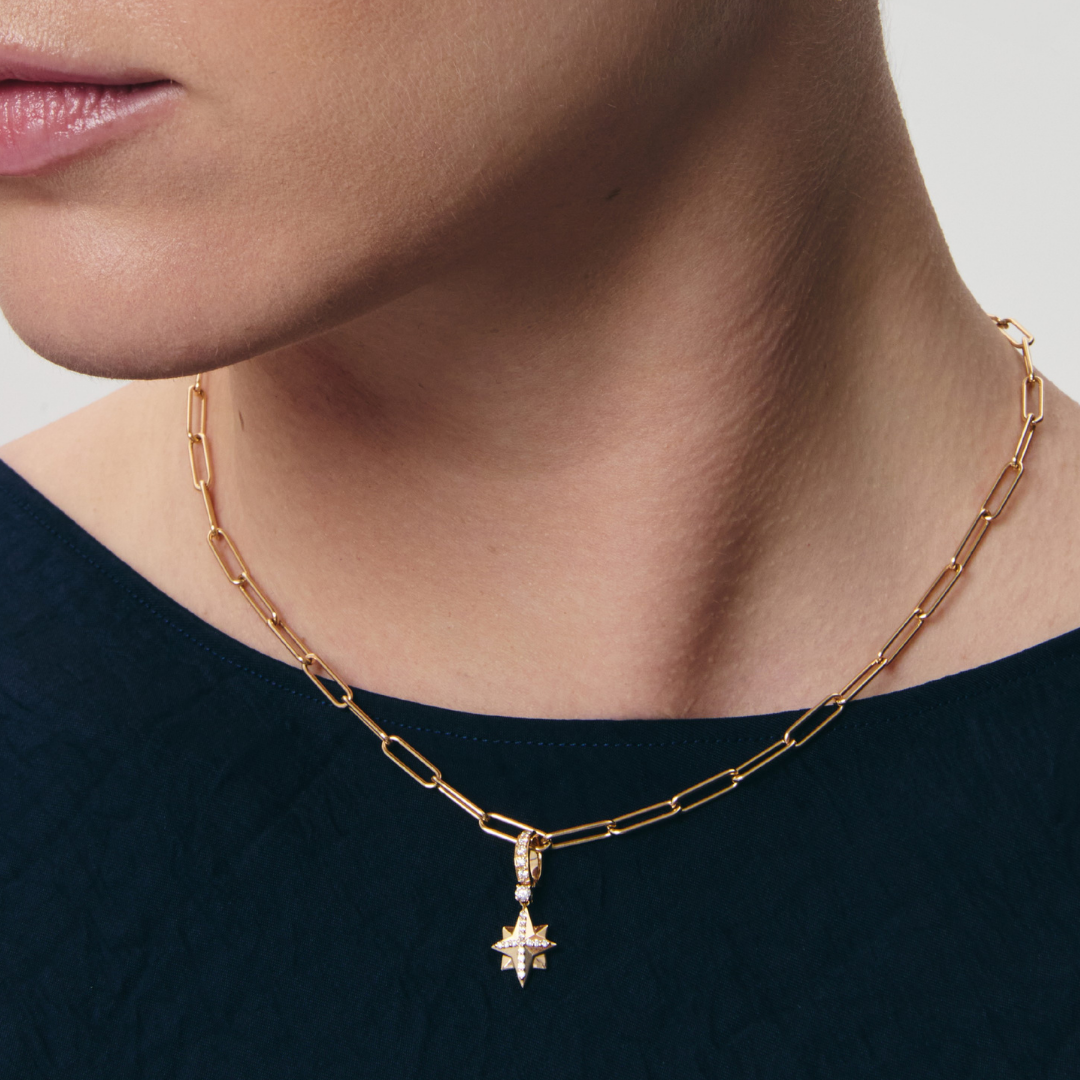 Detachable Diamond North Star Pendant