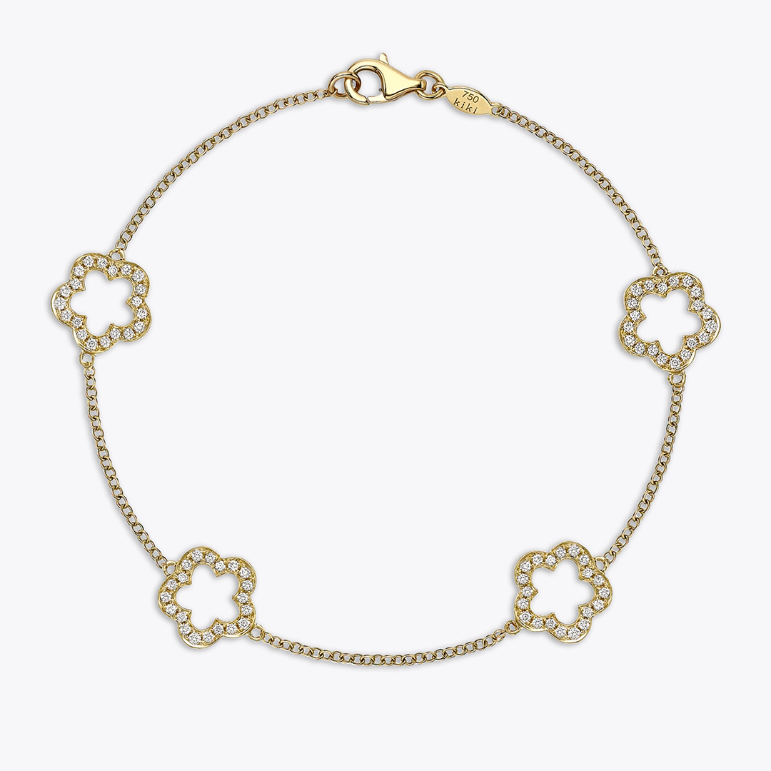 Eden Four Flower Diamond Bracelet