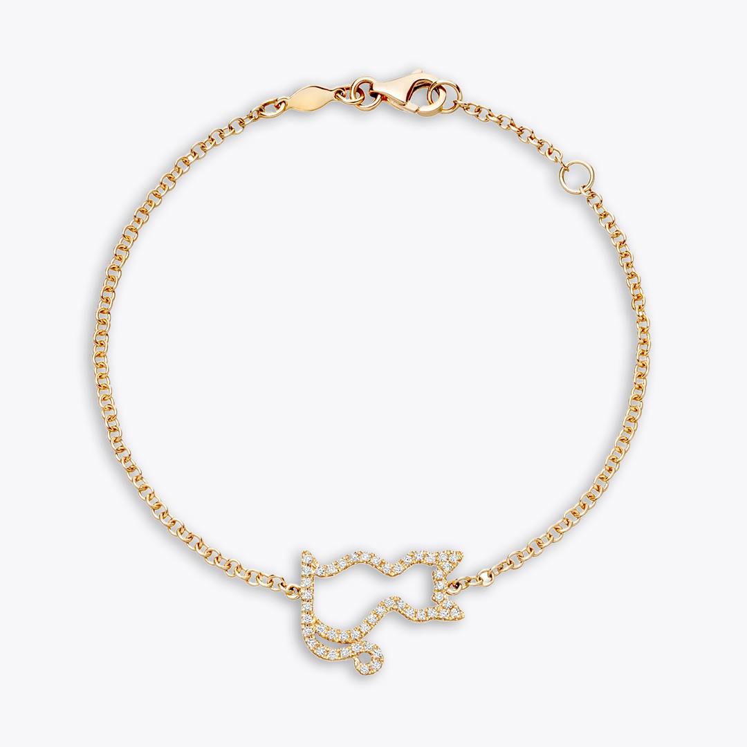 Memories Diamond Cat Bracelet