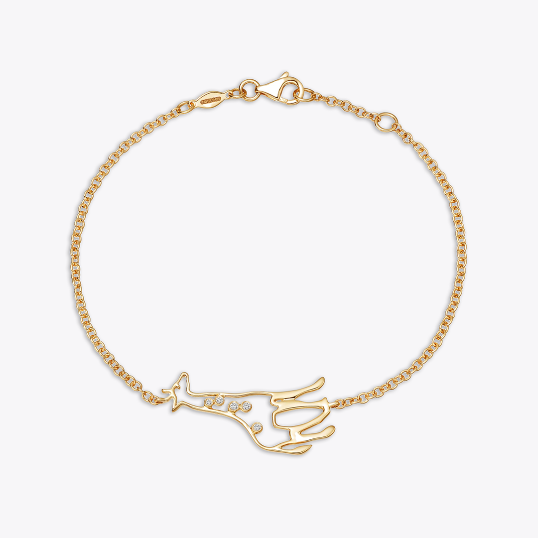 Memories Diamond Giraffe Bracelet