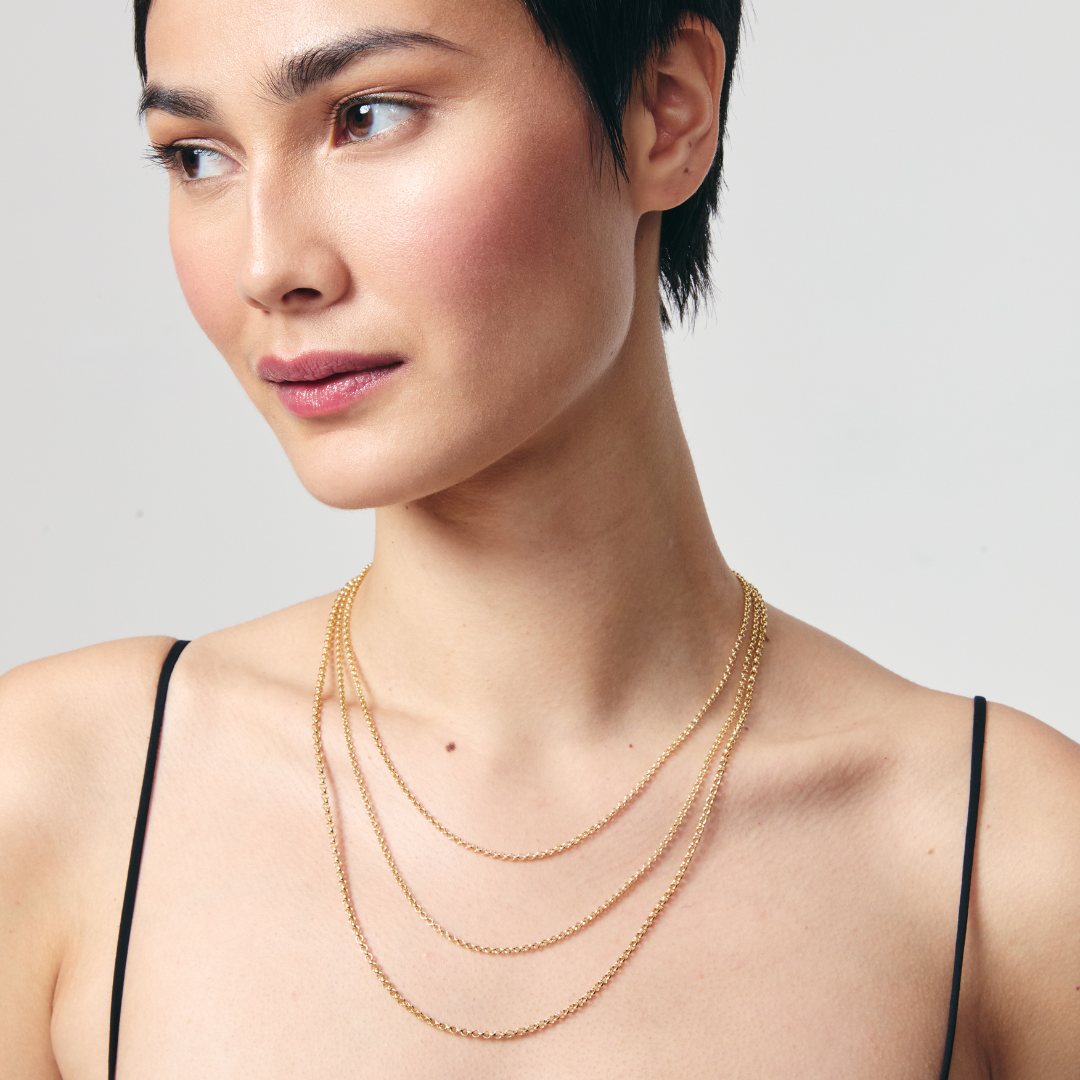 18ct Yellow Gold 20"/18" Baby Belcher Chain