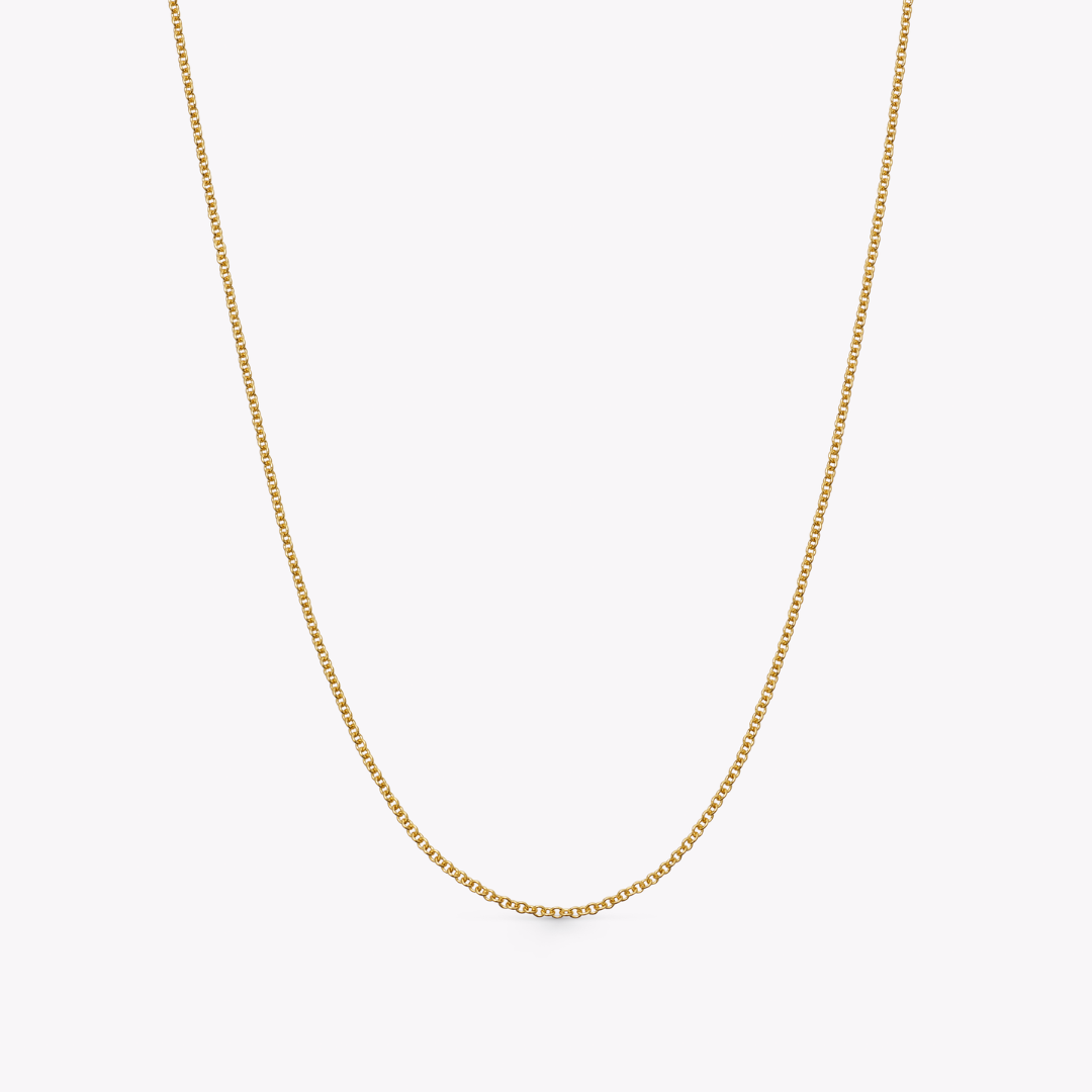 18ct Yellow Gold 18"/16" Close-Tight Trace Chain