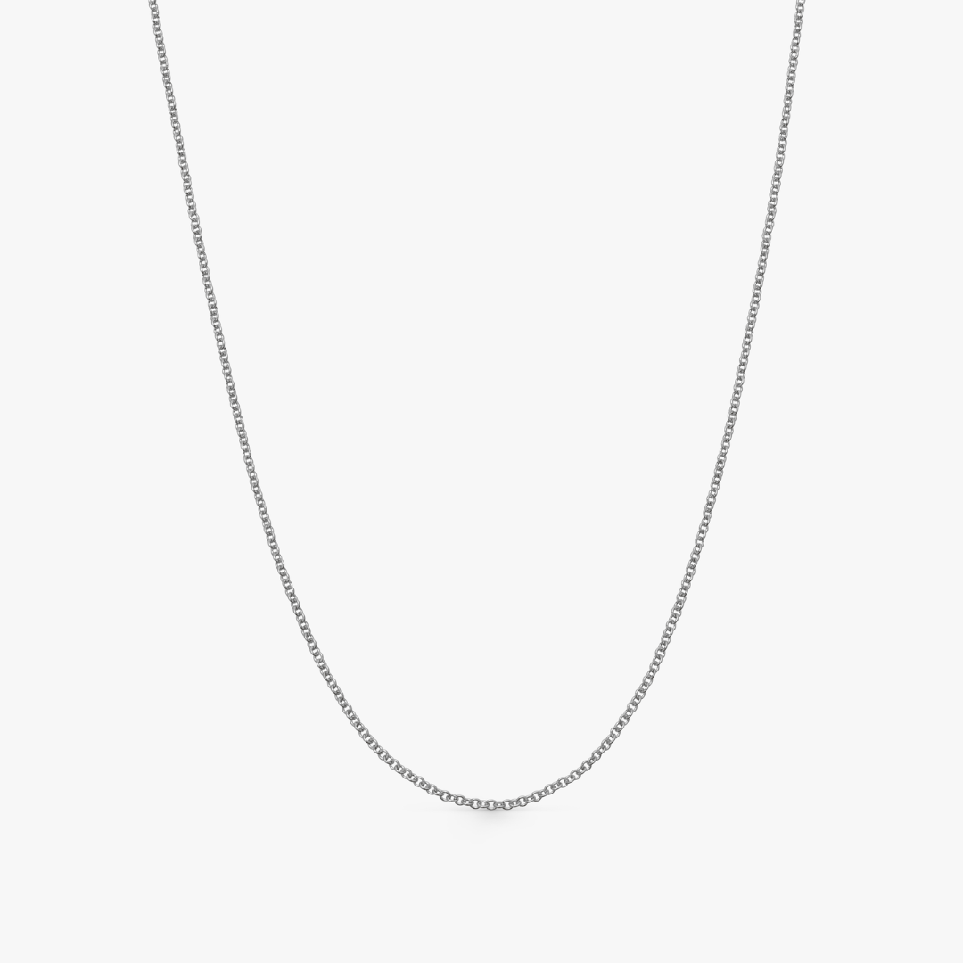 18ct White Gold 18"/16" Close-Tight Trace Chain