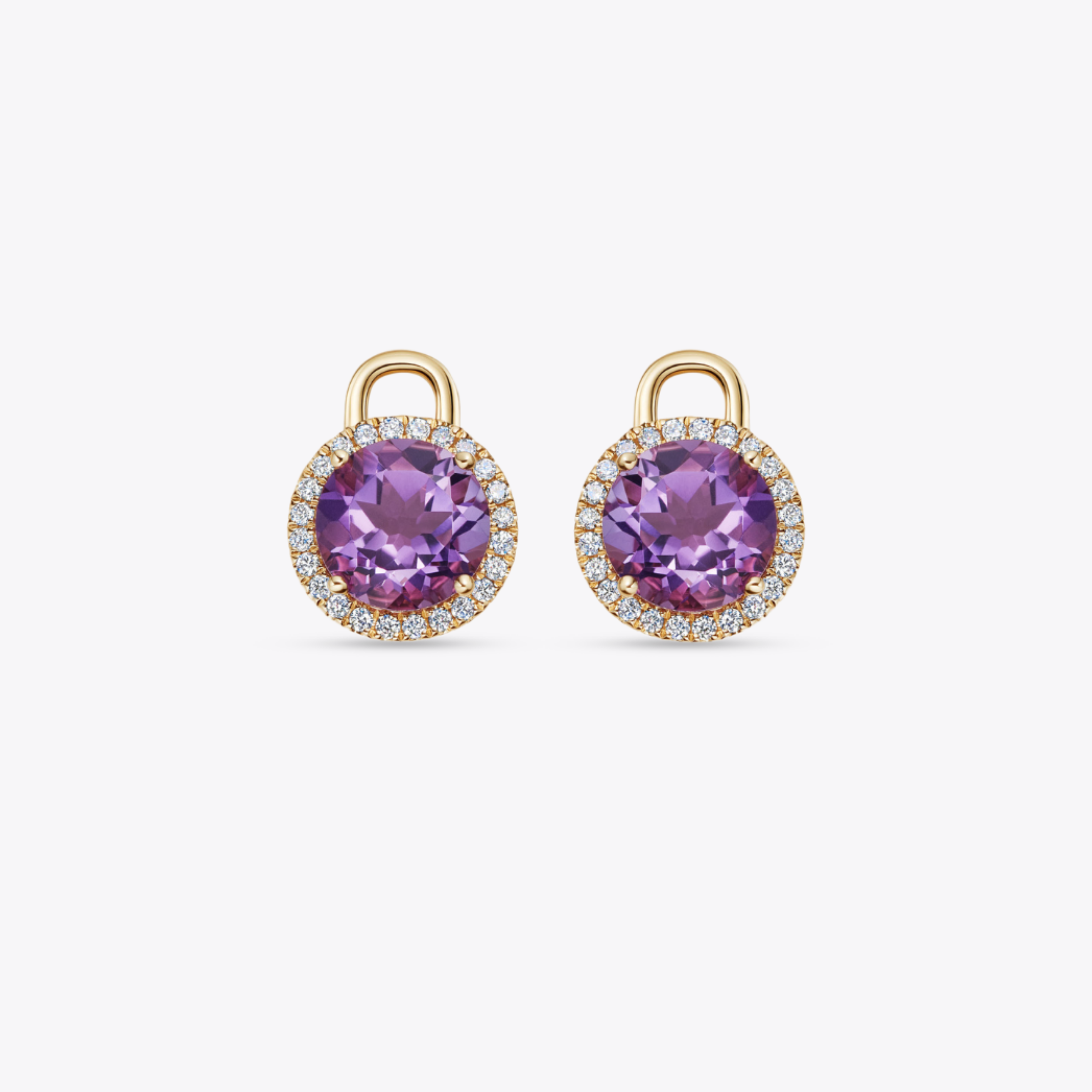 Grace Mini Amethyst and Diamond Detachable Drops
